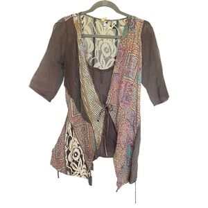 TINY by Anthropologie Several Patterns and Materials cover up size small silk